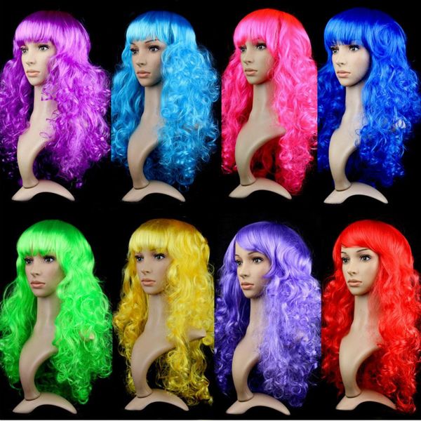 women anime cosplay long wigs multicolor synthetic hair wig cosplay colored costume ladies dress deep wave wigs for party club night, Silver
women anime cosplay long wigs multicolor synthetic hair wig cosplay colored costume ladies dress deep wave wigs for party club night, Silver