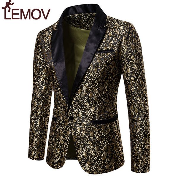 gold jacquard bronzing floral blazer men 2018 brand new mens patchwork one button blazer jacket party stage singer costume homme, White;black
gold jacquard bronzing floral blazer men 2018 brand new mens patchwork one button blazer jacket party stage singer costume homme, White;black