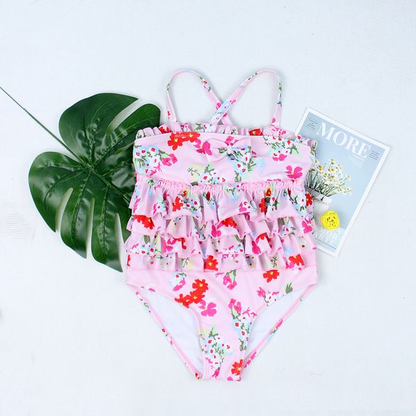 2019 new swimsuit girl's one piece swimwear children bodysuit pretty cake flounce swimsuit for girl beachwear, White
2019 new swimsuit girl's one piece swimwear children bodysuit pretty cake flounce swimsuit for girl beachwear, White