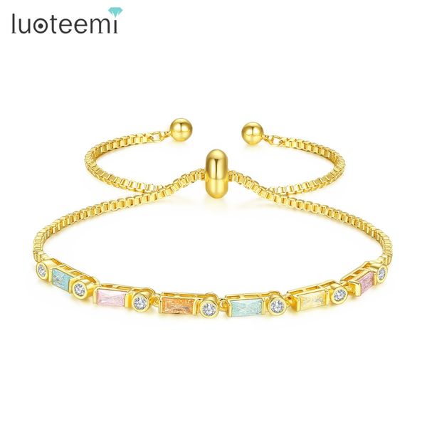 luoteemi brand design adjustable geometric chain & link bracelets for women girls wedding party colorful cz fashion jewelry gift, Black
luoteemi brand design adjustable geometric chain & link bracelets for women girls wedding party colorful cz fashion jewelry gift, Black