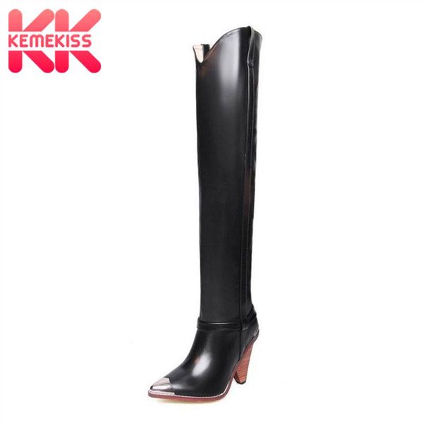kemekiss women knee high boots winter shoes women straight boots slip on patchwork pointed toe daily footwear size 34-44, Black
kemekiss women knee high boots winter shoes women straight boots slip on patchwork pointed toe daily footwear size 34-44, Black