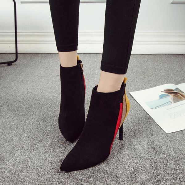 youyedian mixed colors thin ankle boots for fashion high heel casual women shoes botines mujer mx200508, Black
youyedian mixed colors thin ankle boots for fashion high heel casual women shoes botines mujer mx200508, Black
