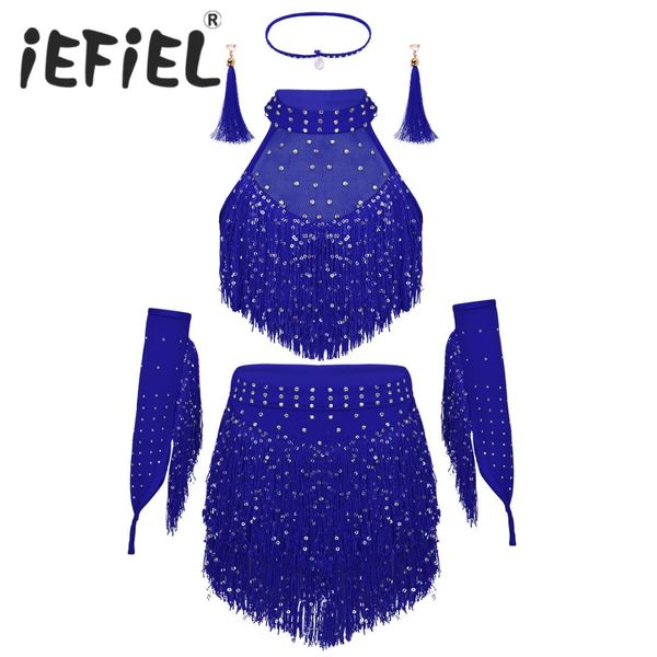 kid girls sparkling sequins tassel backless with skirt for latin dance dancewear rumba samba salsa ballroom ballet costume, Black;red
kid girls sparkling sequins tassel backless with skirt for latin dance dancewear rumba samba salsa ballroom ballet costume, Black;red