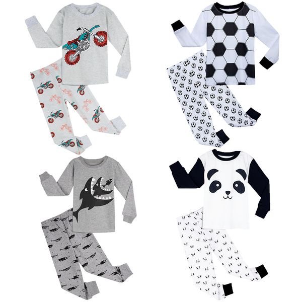 kids boys pajamas set children christmas halloween sleepwear toddler winter full sleeve nightwear infant dinosaur shark pjs, Blue;red
kids boys pajamas set children christmas halloween sleepwear toddler winter full sleeve nightwear infant dinosaur shark pjs, Blue;red