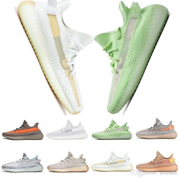 kanye v2 west 2019 static reflective men women glow in the dark clay hyperspace true form mens oreo women running designer shoes size 36-48 
kanye v2 west 2019 static reflective men women glow in the dark clay hyperspace true form mens oreo women running designer shoes size 36-48