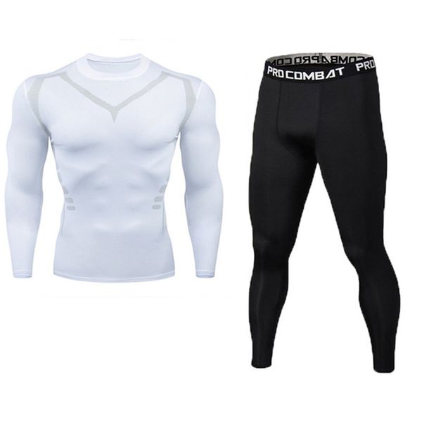 2 pcs/set men's tracksuit gym fitness compression sports suit clothes running jogging sport wear exercise workout tights, Gray
2 pcs/set men's tracksuit gym fitness compression sports suit clothes running jogging sport wear exercise workout tights, Gray
