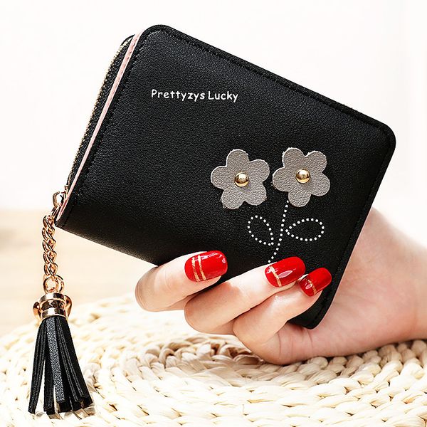 flower tassel zipper women wallet leather short coin purse cards holder money bags mini wallet flower wallets girls carteira, Red;black
flower tassel zipper women wallet leather short coin purse cards holder money bags mini wallet flower wallets girls carteira, Red;black