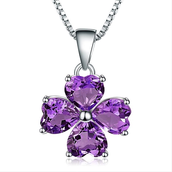 gem's ballet 3.31ct natural amethyst gemstone 925 sterling silver clover pendant necklace fine jewelry for women wedding
gem's ballet 3.31ct natural amethyst gemstone 925 sterling silver clover pendant necklace fine jewelry for women wedding
