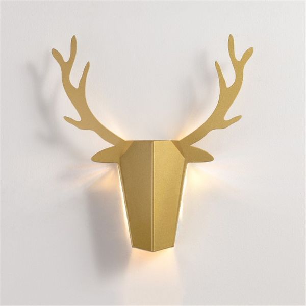 postmodern simple antler led wall lamp nordic living room aisle bedroom bedside lamp home decor light bar cafe light fixtures