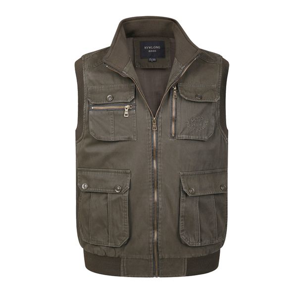 cotton sleeveless men's pockets down winter thick warm outwear jacket coat male multi-pocket vest, Black;white
cotton sleeveless men's pockets down winter thick warm outwear jacket coat male multi-pocket vest, Black;white
