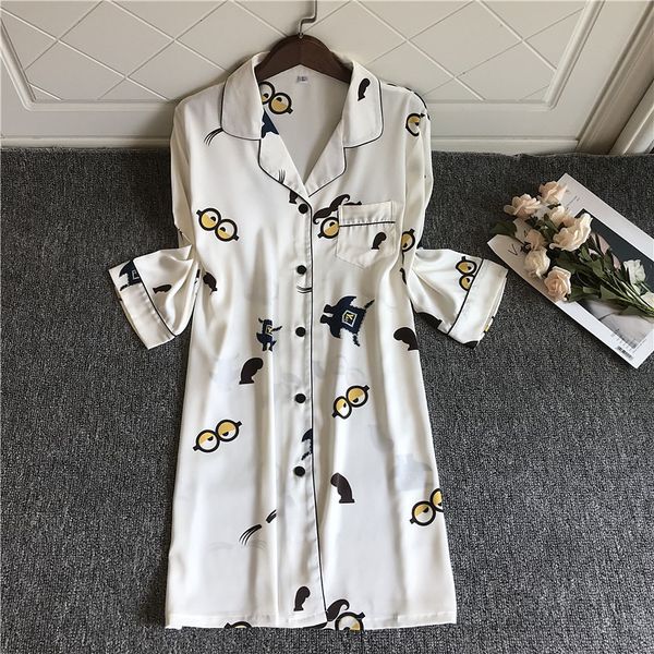 night dress women summer sleepwear women nighgowns silk nightwear thin print night wear satin nighty for, Black;red
night dress women summer sleepwear women nighgowns silk nightwear thin print night wear satin nighty for, Black;red