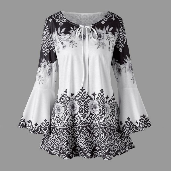 fashion womens shirts blouses chiffon plus size printed flare long boho sleeve blouses keyhole camisa femenina camiseta a, White
fashion womens shirts blouses chiffon plus size printed flare long boho sleeve blouses keyhole camisa femenina camiseta a, White