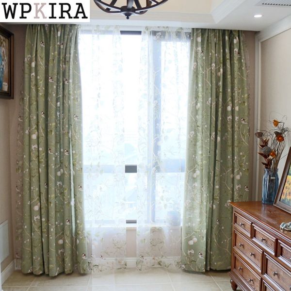 american country garden cotton linen green window curtains for living room birds printed bedroom window blackout drapes 145&30
american country garden cotton linen green window curtains for living room birds printed bedroom window blackout drapes 145&30