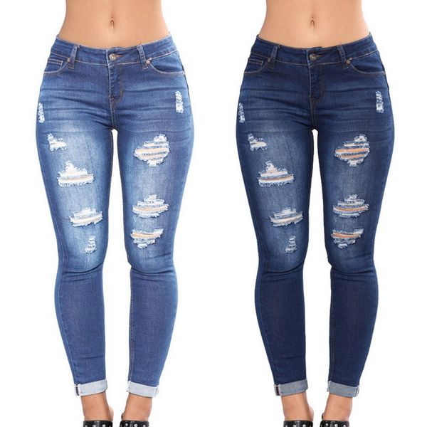 lasperal 2019 new arrival womens high waist casual denim pockets button ripped zipper jeans cotton fly skinny pencil full jeans j190425, Blue
lasperal 2019 new arrival womens high waist casual denim pockets button ripped zipper jeans cotton fly skinny pencil full jeans j190425, Blue