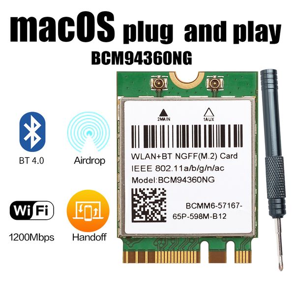 хакинтош macos и карты broadcom bcm94360ng м. 2 wifi карты, чем dw1560 bcm94352z bcm94360cs2 беспроводной двухдиапазонный 1200 мбит / с стан
хакинтош macos и карты broadcom bcm94360ng м. 2 wifi карты, чем dw1560 bcm94352z bcm94360cs2 беспроводной двухдиапазонный 1200 мбит / с стан