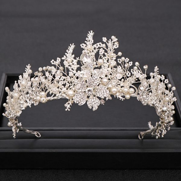 trendy handmade wedding crown baroque rhinestone pearl crystal headband wedding hair accessories bridal crown hair accessories, Golden;white
trendy handmade wedding crown baroque rhinestone pearl crystal headband wedding hair accessories bridal crown hair accessories, Golden;white