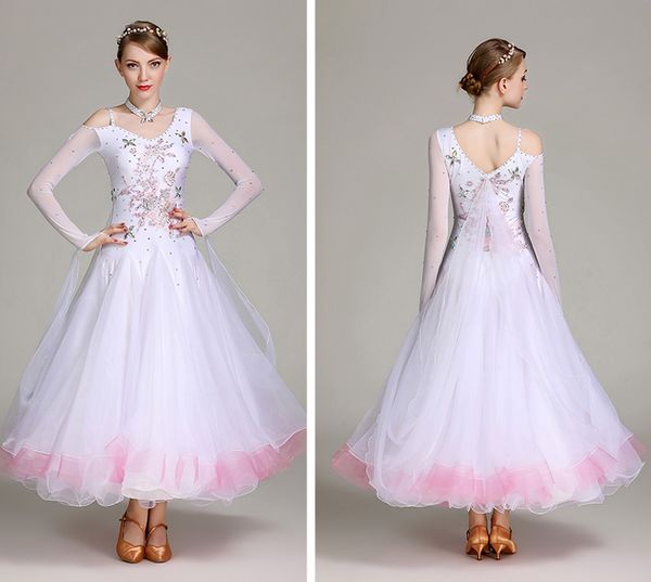 ballroom dance dress for women new design white color standard dancing dresses lady's waltz ballroom competition dance skirt, Black;red
ballroom dance dress for women new design white color standard dancing dresses lady's waltz ballroom competition dance skirt, Black;red