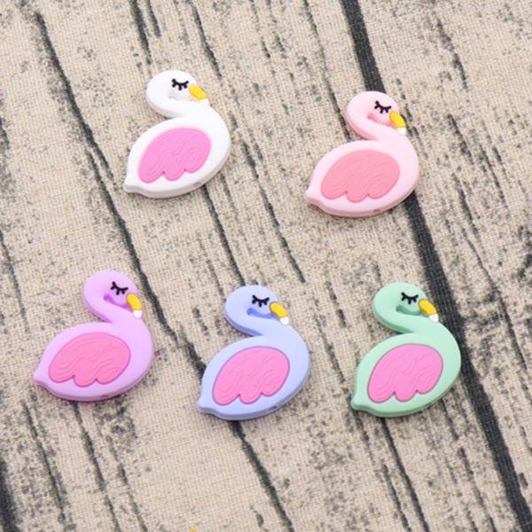 5pcs mini swan silicone beads diy baby pacifier chain accessories dental food grade teether baby care
5pcs mini swan silicone beads diy baby pacifier chain accessories dental food grade teether baby care