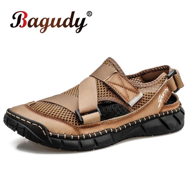 summer classic men casual sandals mesh breathable men cow genuine leather sandals man roman soft comfortable outdoor beach shoes, Black
summer classic men casual sandals mesh breathable men cow genuine leather sandals man roman soft comfortable outdoor beach shoes, Black