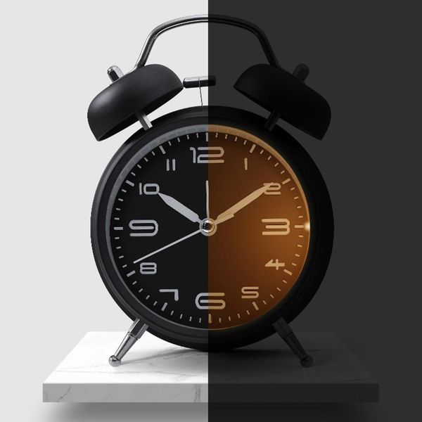 4inches metal double bell alarm clock with led night light for bedside kids room bedroom clock
4inches metal double bell alarm clock with led night light for bedside kids room bedroom clock