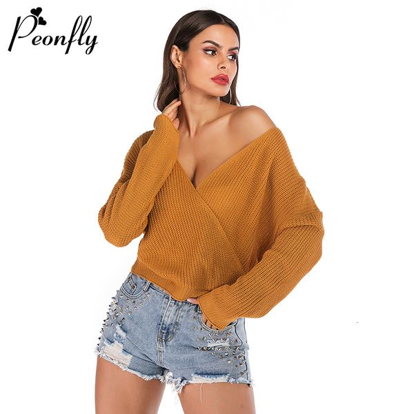 peonfly winter knitted sweater v neck sweater female 2019 and pullover autumn backless long sleeve jumper, White;black
peonfly winter knitted sweater v neck sweater female 2019 and pullover autumn backless long sleeve jumper, White;black