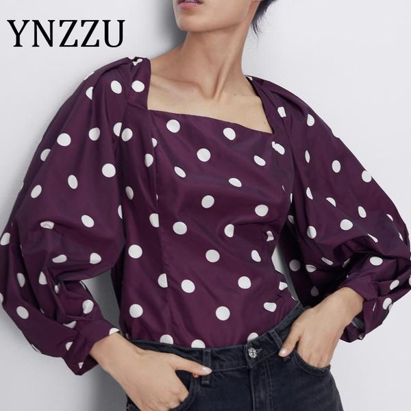 ynzzu purple polka dot elegant women and blouses 2020 square collar lantern sleeve female blouse shirt workwear at541, White
ynzzu purple polka dot elegant women and blouses 2020 square collar lantern sleeve female blouse shirt workwear at541, White