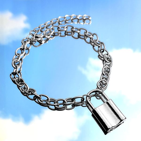 byliajewel punk retro stainless steel leg bracelets women silver color lock pendant feet chain fashion anklet foot jewelry gift, Red;blue
byliajewel punk retro stainless steel leg bracelets women silver color lock pendant feet chain fashion anklet foot jewelry gift, Red;blue