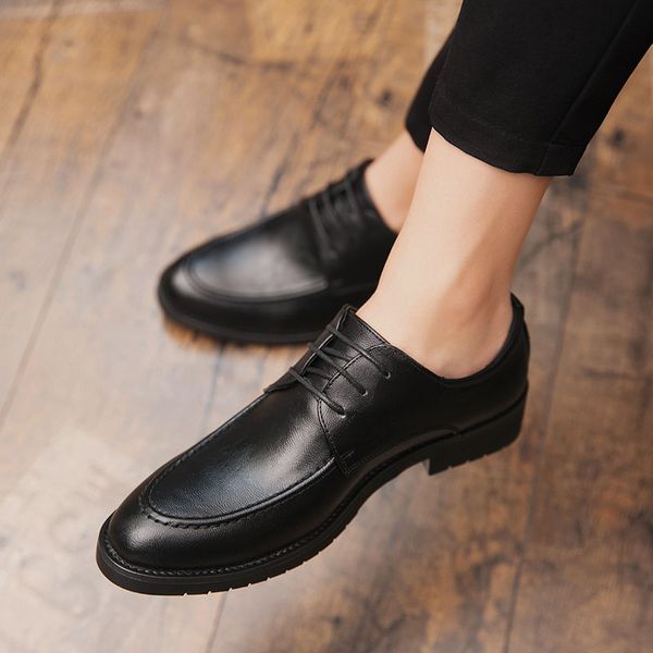 men flats casual pointy lace-up dress shoes lightweight office business wedding male loafers, Black
men flats casual pointy lace-up dress shoes lightweight office business wedding male loafers, Black