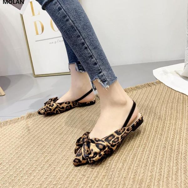 molan 2019 autumn korean new fashion leopard butterfly-knot back strap flat sandals ladies shoe size 35-40, Black
molan 2019 autumn korean new fashion leopard butterfly-knot back strap flat sandals ladies shoe size 35-40, Black