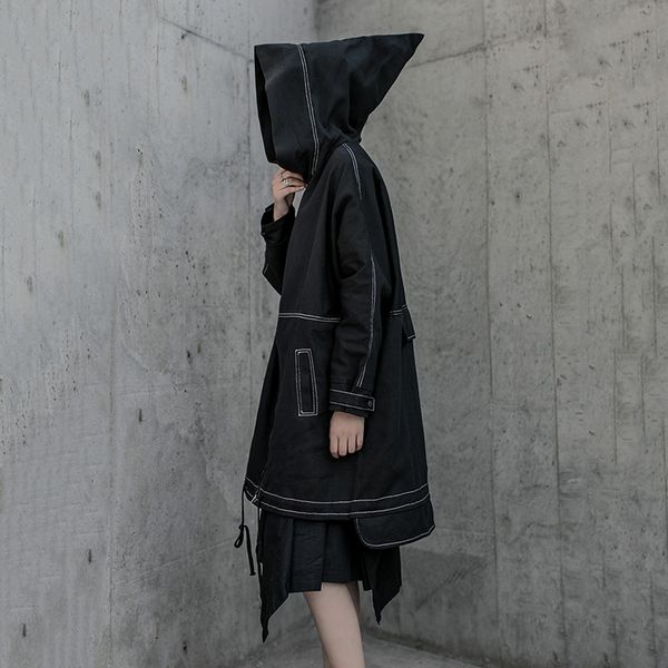 women's trench coats women black big size ling split hooded long sleeve loose fit windbreaker fashion autumn winter 2021, Tan;black
women's trench coats women black big size ling split hooded long sleeve loose fit windbreaker fashion autumn winter 2021, Tan;black