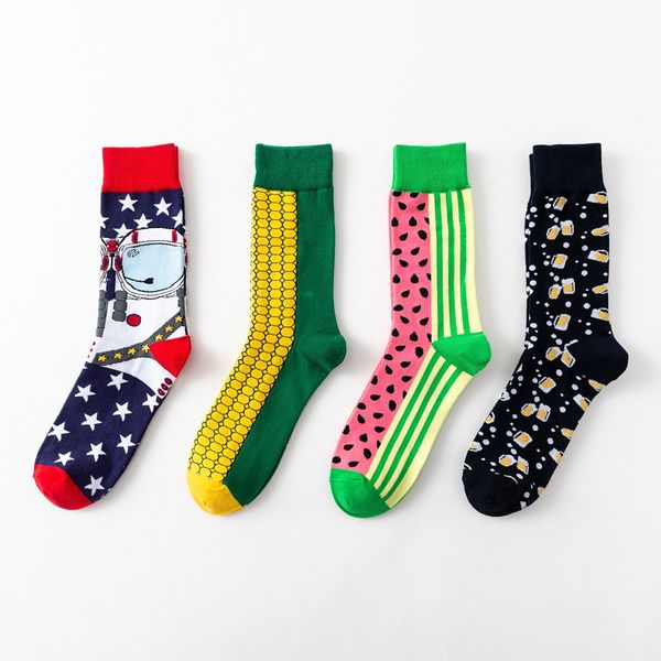 cotton men socks with high personality fashion and colorful couples socks happy running cool socks, Black
cotton men socks with high personality fashion and colorful couples socks happy running cool socks, Black