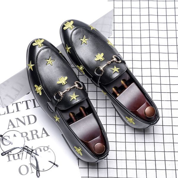 Luxury Men Dress Shoes High Top British Style Bee Rrivet Causal Luxury Shoes Mens Loafers Moccasins Italian Men Wedding Shoes Q-499
Luxury Men Dress Shoes High Top British Style Bee Rrivet Causal Luxury Shoes Mens Loafers Moccasins Italian Men Wedding Shoes Q-499