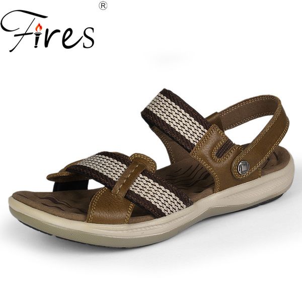 fires brand genuine leather men shoes summer new comfortable men's light sandals soft fashion sandals slippers big size 38-47, Black
fires brand genuine leather men shoes summer new comfortable men's light sandals soft fashion sandals slippers big size 38-47, Black