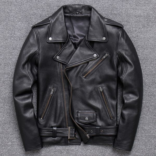 zvaqs 100% real leather coat men autumn winter clothes 2020 streetwear genuine cow leather jacket mens moto biker coats v15616, Black
zvaqs 100% real leather coat men autumn winter clothes 2020 streetwear genuine cow leather jacket mens moto biker coats v15616, Black