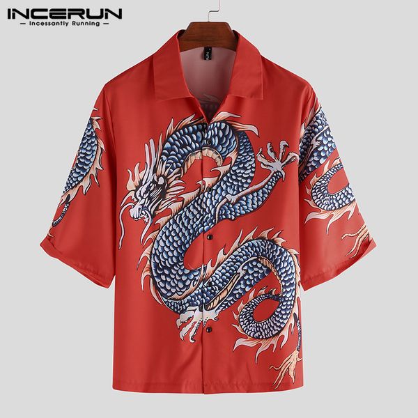 summer printed shirt men half sleeve lapel loose button casual vacation ladies hawaiian shirts camisa streetwear 2019 incerun, White;black
summer printed shirt men half sleeve lapel loose button casual vacation ladies hawaiian shirts camisa streetwear 2019 incerun, White;black