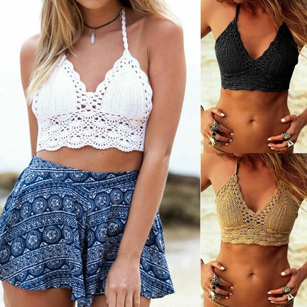 fashion-women crochet lace vest crop knitted bra boho beachwear bikini tank hot, White
fashion-women crochet lace vest crop knitted bra boho beachwear bikini tank hot, White