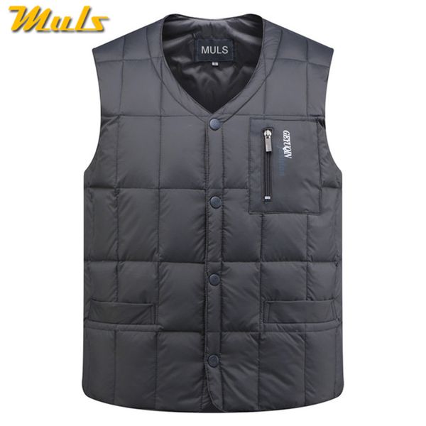 muls brand white duck down mens vest coat male sleeveless jacket coat winter keep warm thicken feather down vest outerwear man, Black
muls brand white duck down mens vest coat male sleeveless jacket coat winter keep warm thicken feather down vest outerwear man, Black