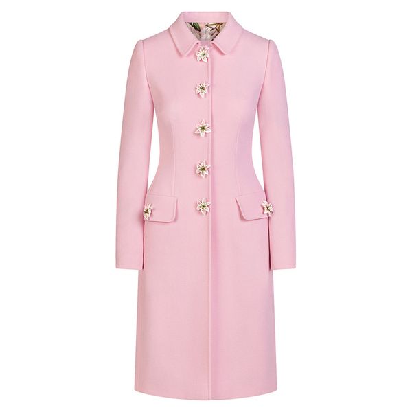 huayimengyi women vintage lily pink coat full sleeve lapel celebrities temperament single breasted lady overcoat with pocket, Black
huayimengyi women vintage lily pink coat full sleeve lapel celebrities temperament single breasted lady overcoat with pocket, Black