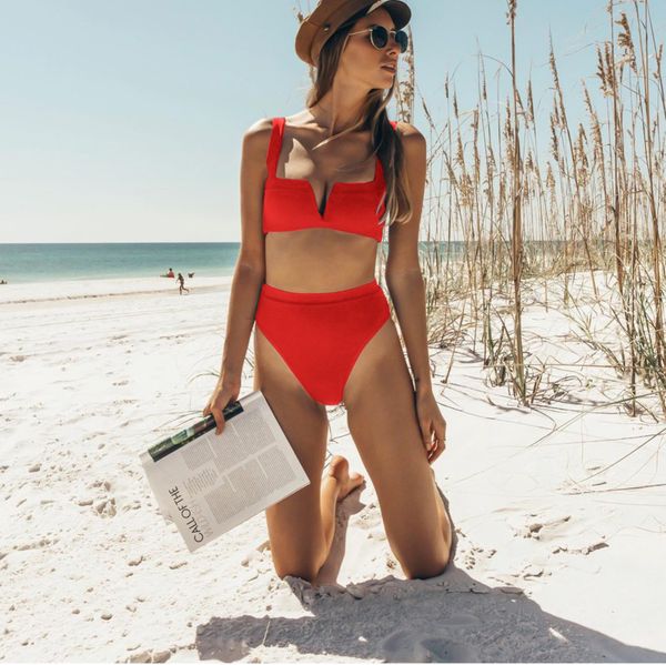 pfflook summer solid red women two piece set 2019 spaghetti strap high waist women beach wear bodycon 2 piece set female, White
pfflook summer solid red women two piece set 2019 spaghetti strap high waist women beach wear bodycon 2 piece set female, White