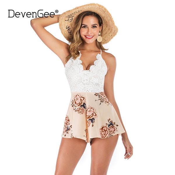 devengee white lace jumpsuit romper women elegant halter v-neck backless floral playsuit summer beach short overalls 0174, Black;white
devengee white lace jumpsuit romper women elegant halter v-neck backless floral playsuit summer beach short overalls 0174, Black;white