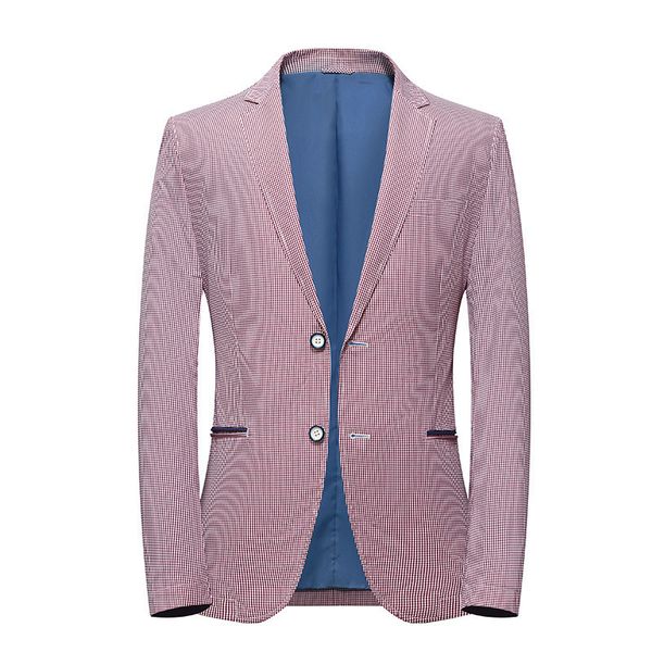 spring new slim jacket men's suit blazer men's pink plaid single-breasted suit blazer business casual jacket, White;black
spring new slim jacket men's suit blazer men's pink plaid single-breasted suit blazer business casual jacket, White;black