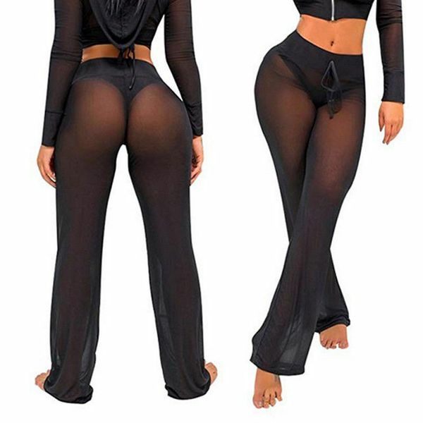 2020 womens summer belted beach mesh bikini cover up swimwear transparent long pant wide leg trousers plus size -xl, Blue;gray
2020 womens summer belted beach mesh bikini cover up swimwear transparent long pant wide leg trousers plus size -xl, Blue;gray