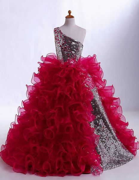 squined one shoulder ruffles l ball gown floor length sparkling wedding dresses girl's pageant dresses beautiful
squined one shoulder ruffles l ball gown floor length sparkling wedding dresses girl's pageant dresses beautiful