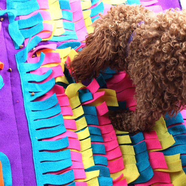 pet dog sniffing mat find food training blanket play toys dog mat for relieve stress puzzle sniffing mat pad