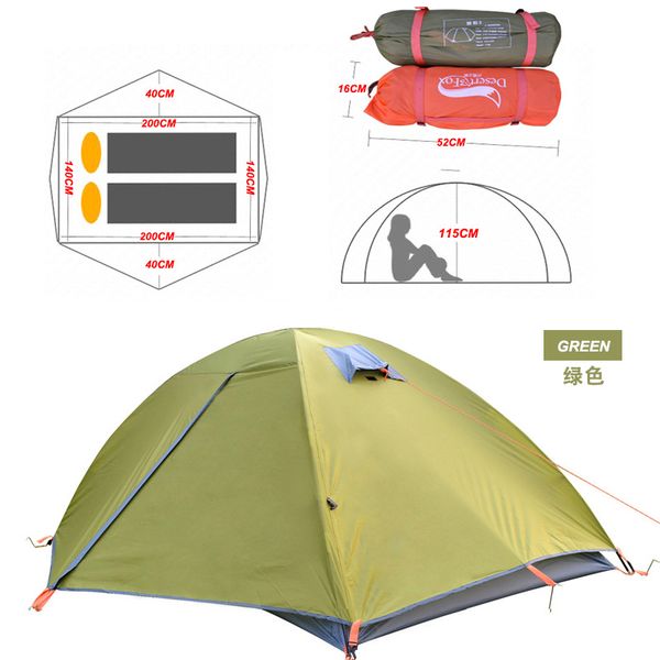 field equipment 1-2 people outdoor camping tent ultra light double layer hiking tent pu snowproof waterproof 3000mm
field equipment 1-2 people outdoor camping tent ultra light double layer hiking tent pu snowproof waterproof 3000mm