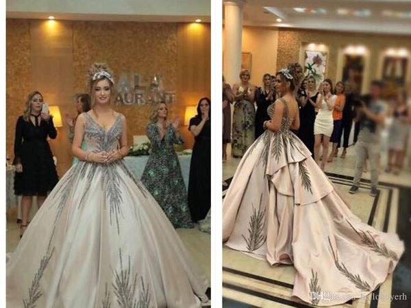 2019 ball gown champagne wedding dresses bling strapless croset saudi arabia wedding gowns nigeria, White
2019 ball gown champagne wedding dresses bling strapless croset saudi arabia wedding gowns nigeria, White