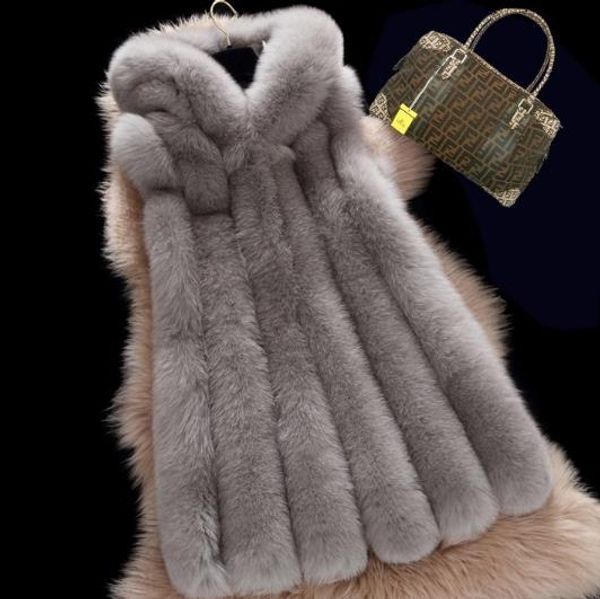 fluffy 2019 winter women's faux fur coat artificial fur vest furry vests femme jackets plus size warm fake gilet z170, Black
fluffy 2019 winter women's faux fur coat artificial fur vest furry vests femme jackets plus size warm fake gilet z170, Black