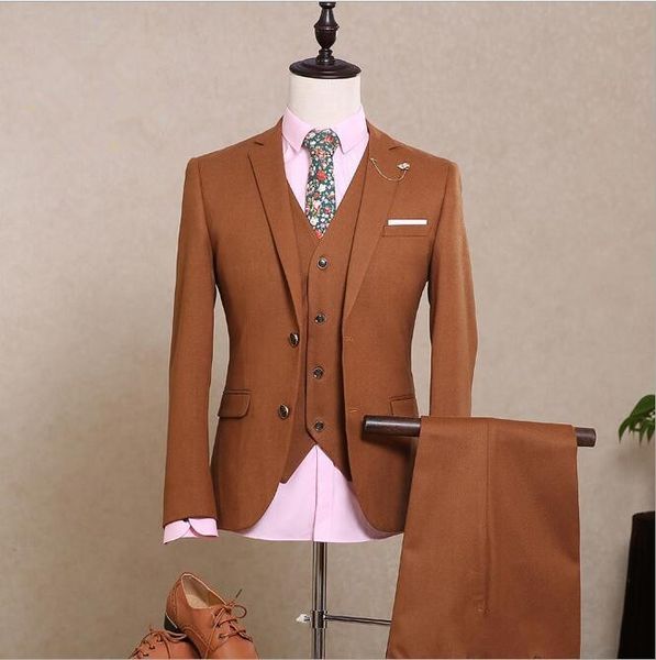 custom made brown groom tuxedos notch lapel groomsmen mens wedding dress popular man jacket blazer 3 piece suit(jacket+pants+vest+tie) 1028, Black;gray
custom made brown groom tuxedos notch lapel groomsmen mens wedding dress popular man jacket blazer 3 piece suit(jacket+pants+vest+tie) 1028, Black;gray