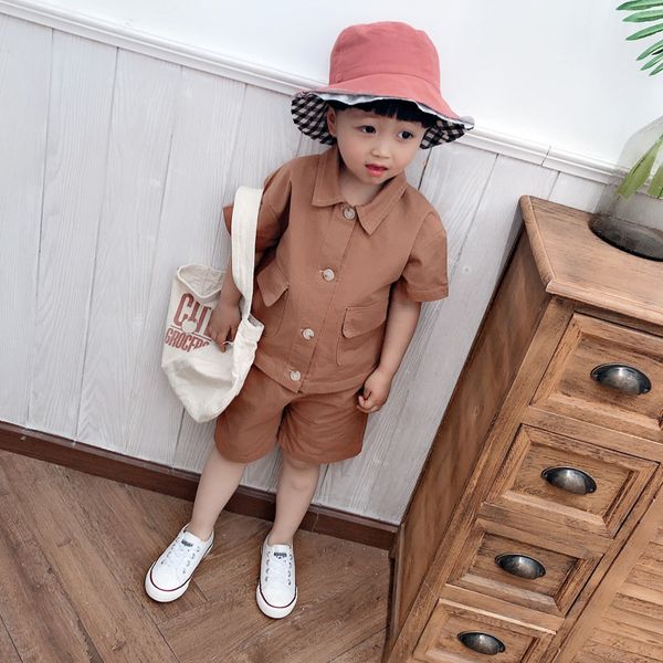 korean style fashion boys summer single-breasted coat and shorts 2pcs suits cotton kids big pocket clothes sets, White
korean style fashion boys summer single-breasted coat and shorts 2pcs suits cotton kids big pocket clothes sets, White