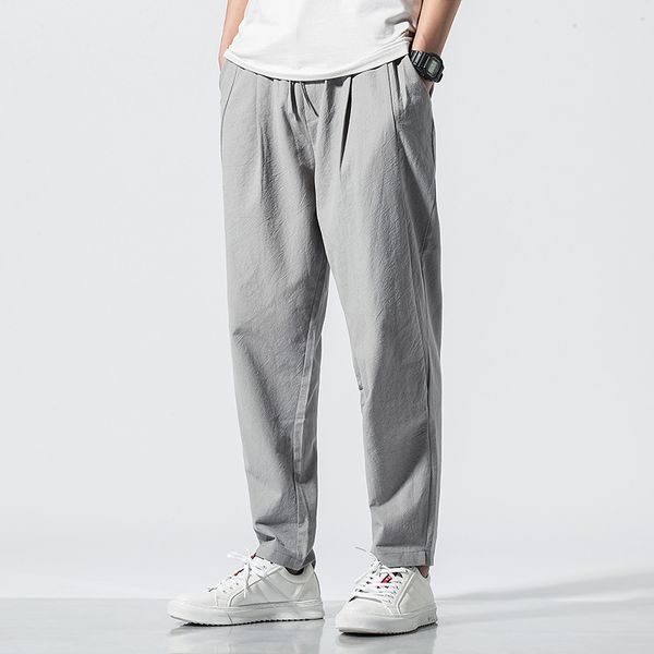 Chinese Style Solid Cotton Linen Pants Men Elastic Waist Streetwear Sweatpants Harem Pants Male Hip hop Joggers Trousers 5XL
Chinese Style Solid Cotton Linen Pants Men Elastic Waist Streetwear Sweatpants Harem Pants Male Hip hop Joggers Trousers 5XL
